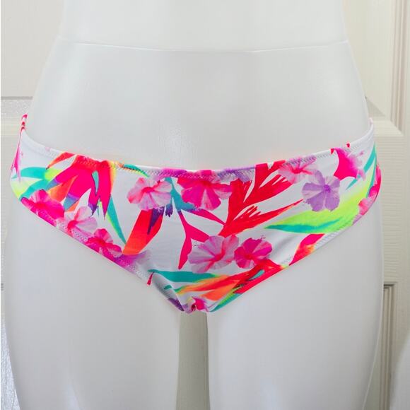 Victoria's Secret Other - Victoria Secret Pink Bikini Bottom Pink Floral Summer Poolside Women's L